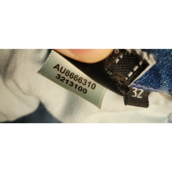 7 For All Mankind High Waist Ankle Skinny Jean Black Sequin Embroidery leg 32/26 - Picture 6 of 8